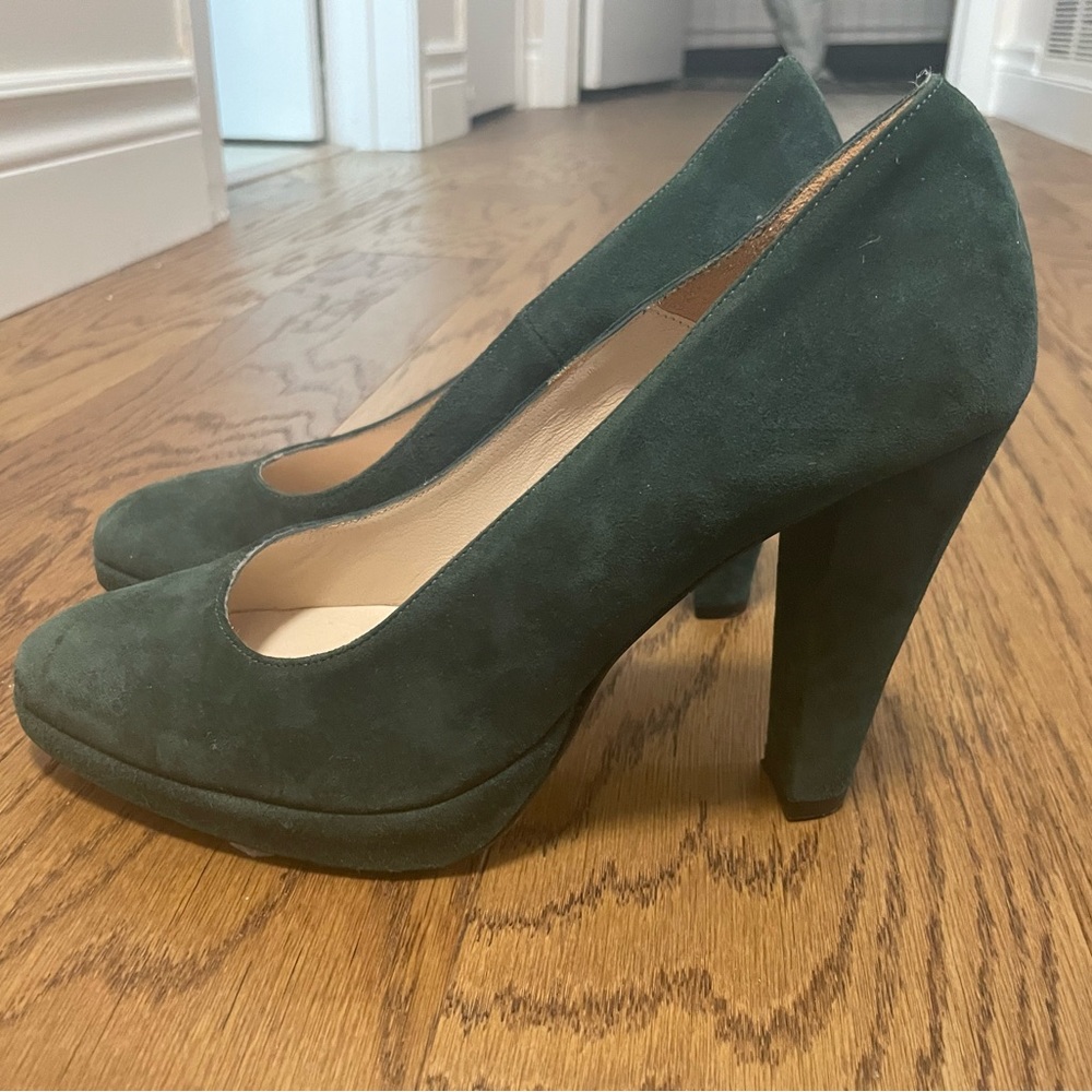 Ganni suede heels